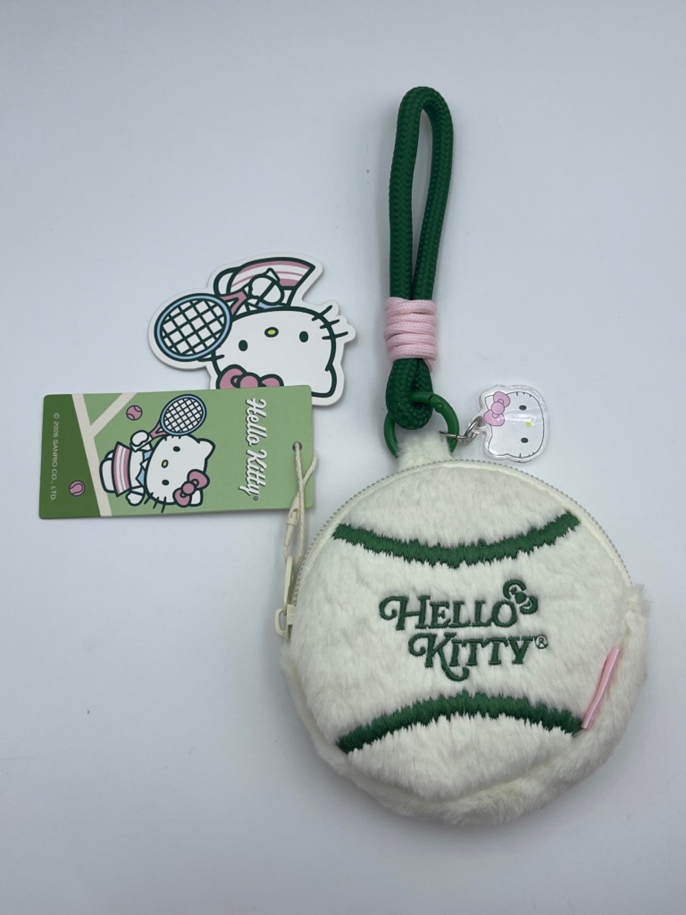 BNWT Hello Kitty x MINISO limited edition tennis diary coin bag keychain cute